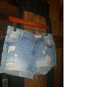 Distressed Jean Shorts - Ashley